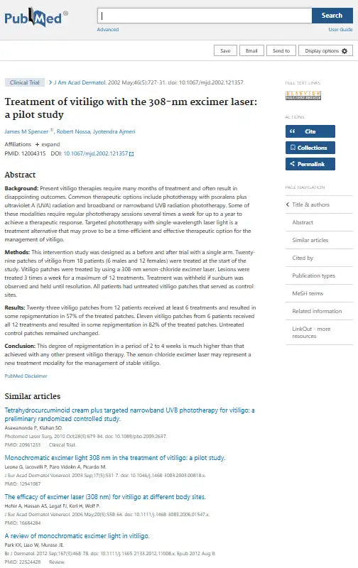 308nm Targeted Phototherapy