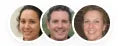 Three clinician profile images