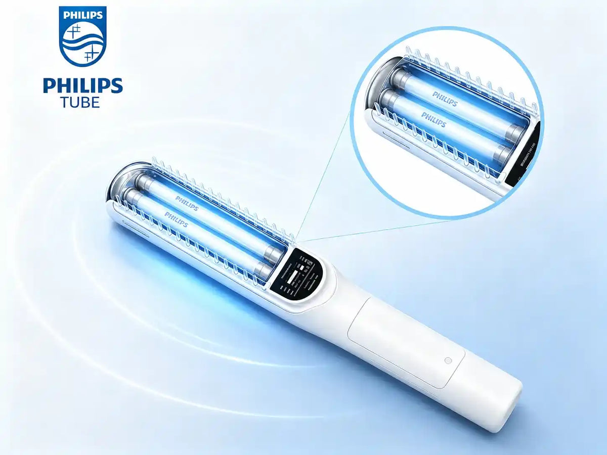 UVBWell Luma Comb Handheld 311nm UVB Phototherapy Lamp at Home