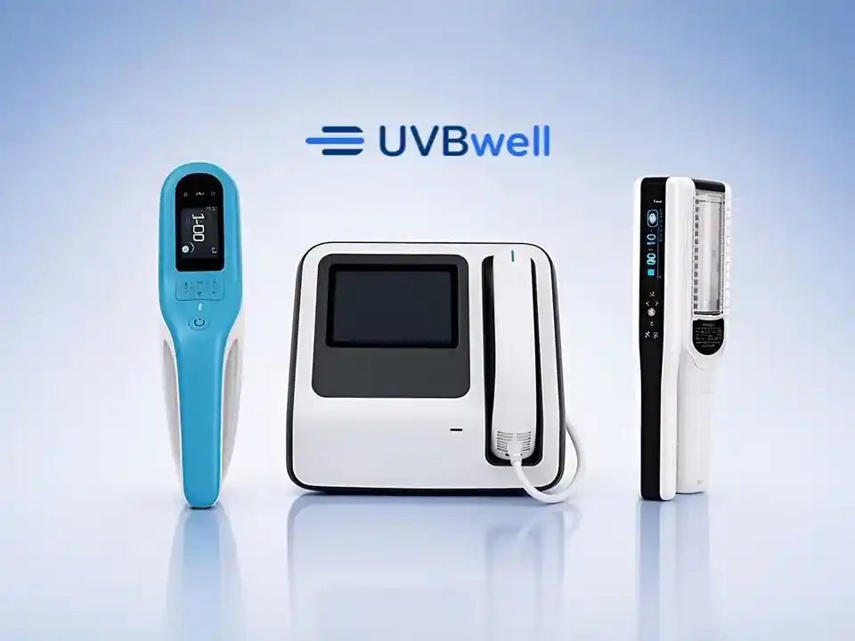 UVB phototherapy device demonstration